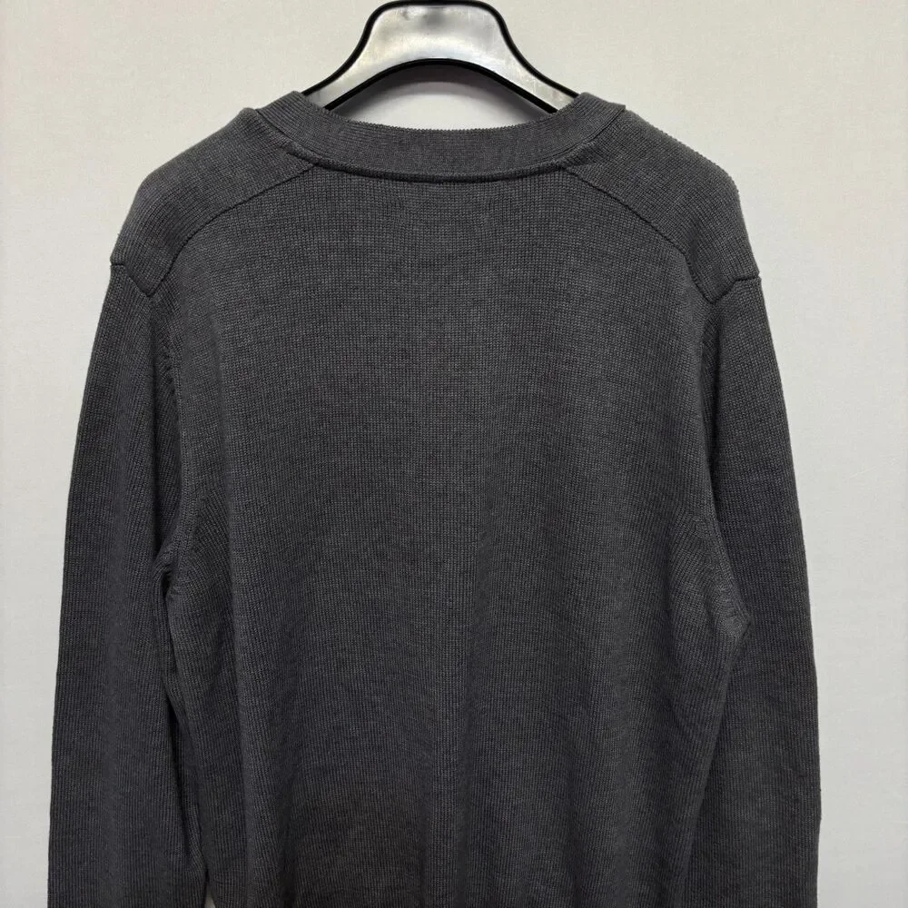 Tricots St Raphael Men Cardigan Sweater Size XL X-Large Gray FA23 D129 -14